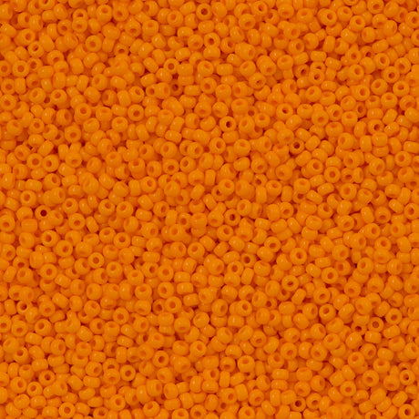 50g Miyuki Round Seed Bead 11/0 Opaque Light Orange (406L)