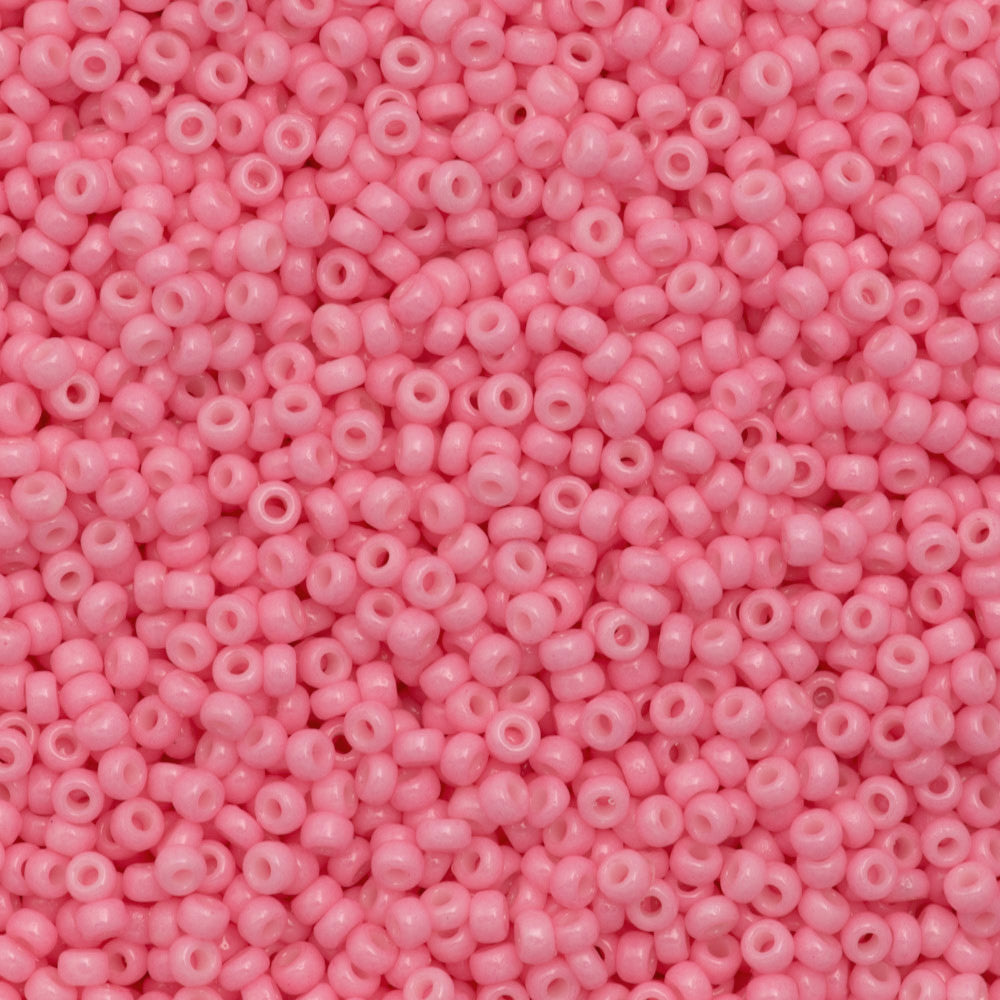 50g Miyuki Round Seed Bead 11/0 Duracoat Opaque Light Carnation (4466)