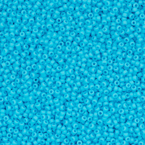 50g Miyuki Round Seed Bead 11/0 Matte Opaque Turquoise Blue (413F ...