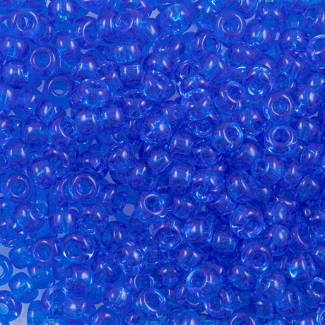 Miyuki Round Seed Bead 6/0 Transparent Blue (150)