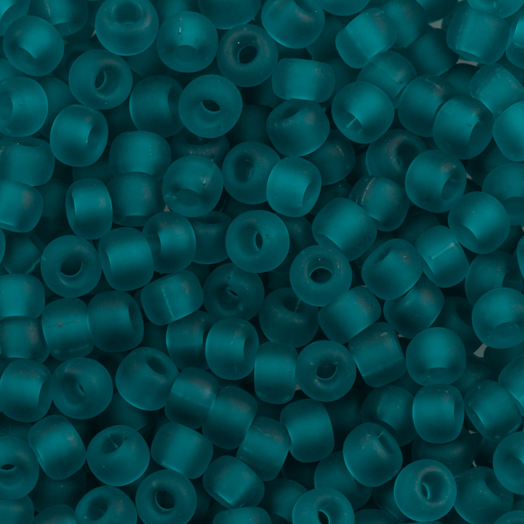 Miyuki Round Seed Bead 6/0 Transparent Matte Teal (2405F)