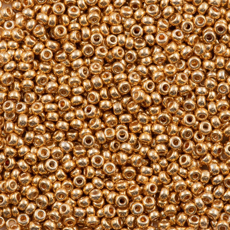 Miyuki Round Seed Bead 11/0 Galvanized Yellow Gold (1053)