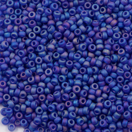 Miyuki Round Seed Bead 11/0 Matte Cobalt AB (151FR)