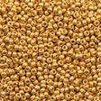 Miyuki Round Seed Bead 11/0 Matte 24kt Gold Plated (191F)