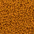 50g Miyuki Round Seed Bead 11/0 Opaque Matte Dyed Pale Pumpkin (2041)