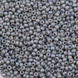 Miyuki Round Seed Bead 11/0 Cadet Gray Frosted Rainbow Opaque Glazed 22g Tube (4705)