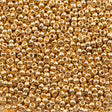 Miyuki Round Seed Bead 15/0 24kt Light Gold Plated 2-inch Tube (193)