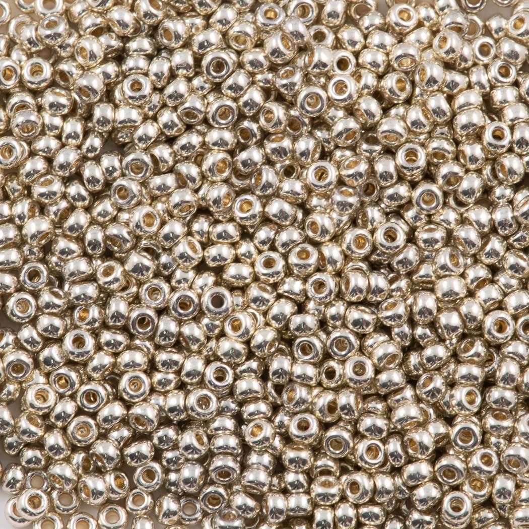 Miyuki Round Seed Bead 15/0 Duracoat Galvanized Silver (4201)