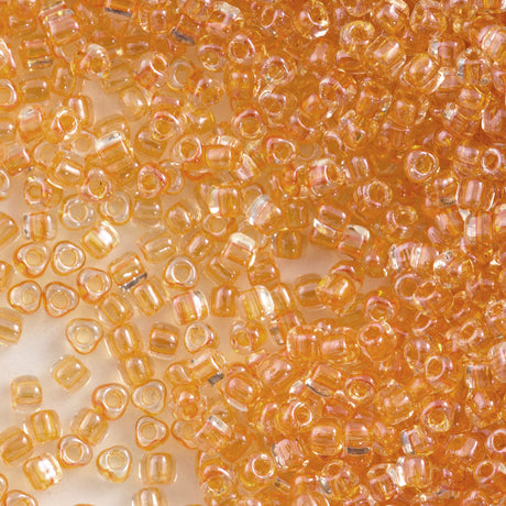 Miyuki Triangle Seed Bead 10/0 Inside Color Lined Apricot (1107)