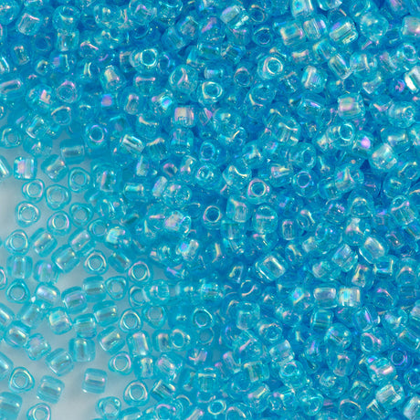 Miyuki Triangle Seed Bead 10/0 Blue Topaz AB (1155)