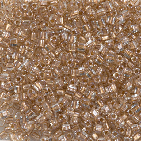 Miyuki Triangle Seed Bead 5/0 Inside Color Lined Honey Beige 10g (1522)