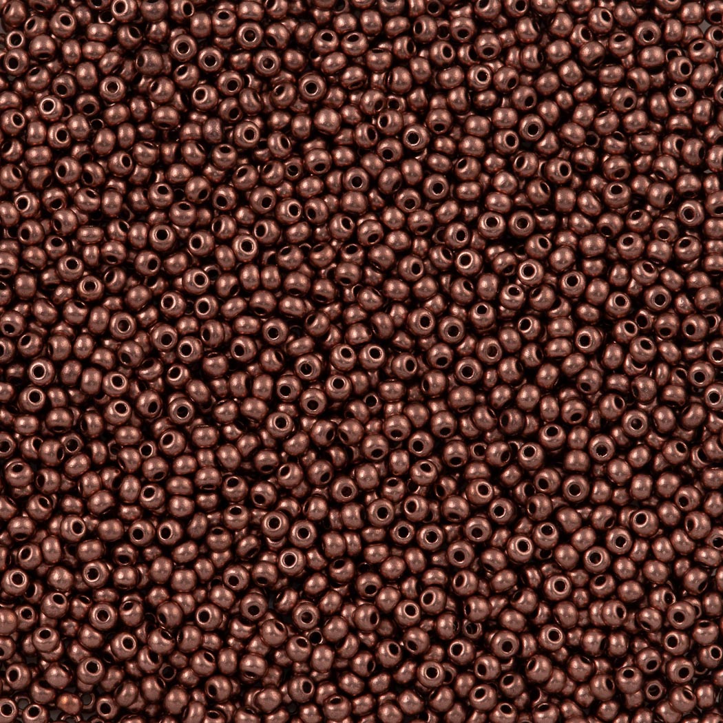 Czech Seed Bead 11/0 Metallic Bronze Copper 50g (01780)Czech Seed Bead 11/0 Metallic Bronze Copper 50g (01780)