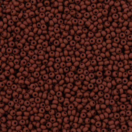 Czech Seed Bead 11/0 Brown Opaque 2-inch Tube (13600)