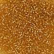 Preciosa Czech Seed Bead 11/0 Medium Gold Silver Lined (17050)