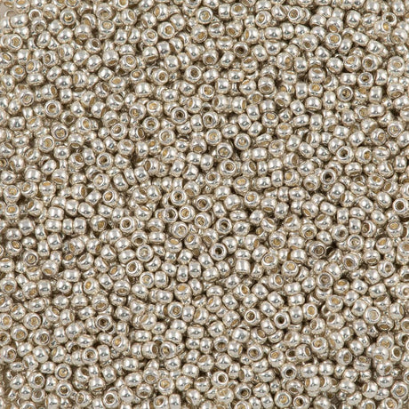 Czech Seed Bead 11/0 Dark Topaz Silver Lined 2-inch Tube (17140)