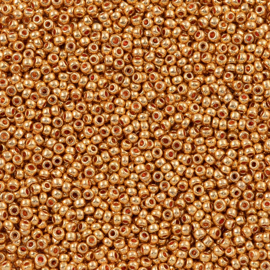 Preciosa Czech Seed Beads 6/0 Metallic Matte Gold (10 Grams)