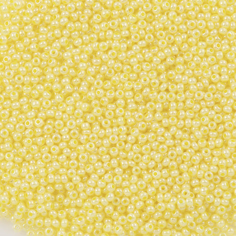 Czech Seed Bead 8/0 Yellow Ceylon 50g (37186)