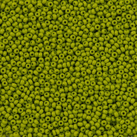 Czech Seed Bead 11/0 Opaque Olive 50g (53430)