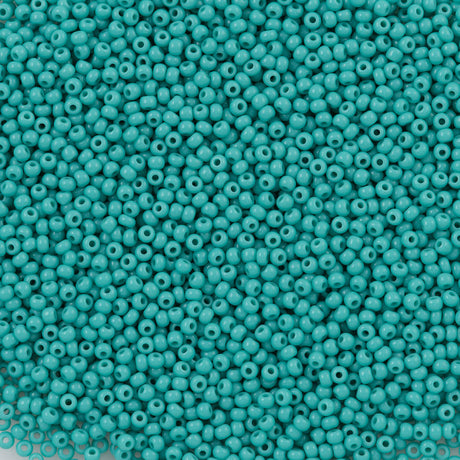 Czech Seed Bead 11/0 Opaque Blue Turquoise 2-inch Tube (63050)