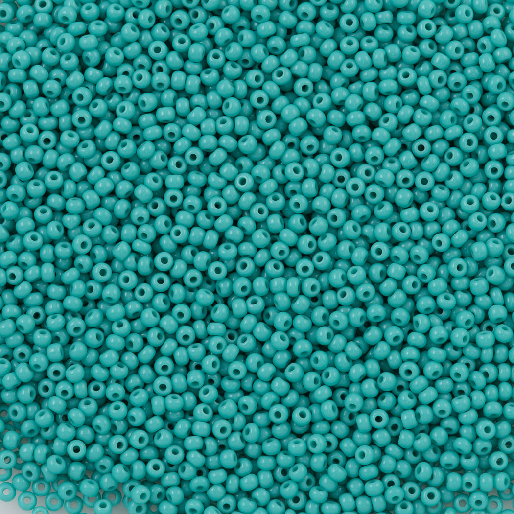 Czech Seed Bead 10/0 Opaque Turquoise (63130)