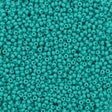 Czech Seed Bead 11/0 Opaque Green Turquoise Matte 50g (63130M)