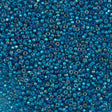 Czech Seed Bead 11/0 Dark Aqua Silver Lined 2-inch Tube (67150)