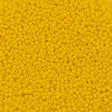 Czech Seed Bead 8/0 Opaque Dark Yellow 2-inch Tube (83130)