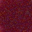 Czech Seed Bead 11/0 Transparent Light Ruby AB 2-inch Tube (91070)