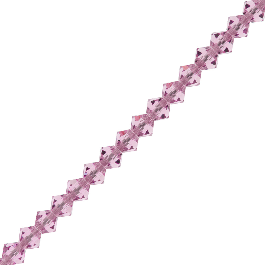 42 Preciosa Crystal Bicone Bead 3mm Light Amethyst (20020)