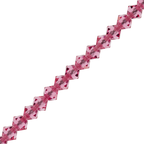 42 Preciosa Crystal Bicone Bead 3mm Rose (70010)