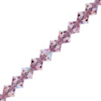 31 Preciosa Crystal Bicone Bead 4mm Light Amethyst AB (20020AB)