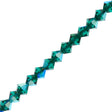 31 Preciosa Crystal Bicone Bead 4mm Emerald AB (50730AB)