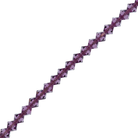 31 Preciosa Crystal Faceted Bicone Bead 4mm Amethyst (20050)