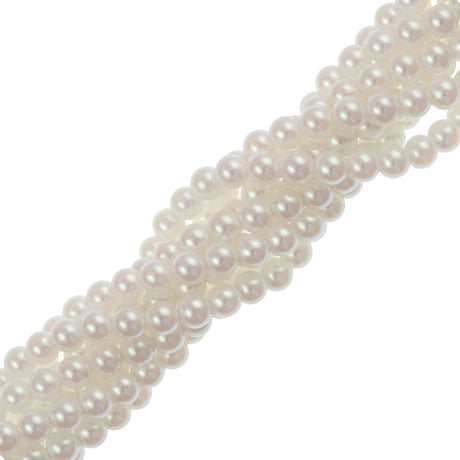 31 Preciosa Maxima 4mm Round Pearl Pearlescent White (70103)