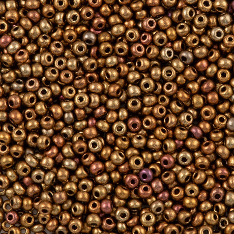 Czech Seed Bead 6/0 Gold Rainbow 50g (01610)