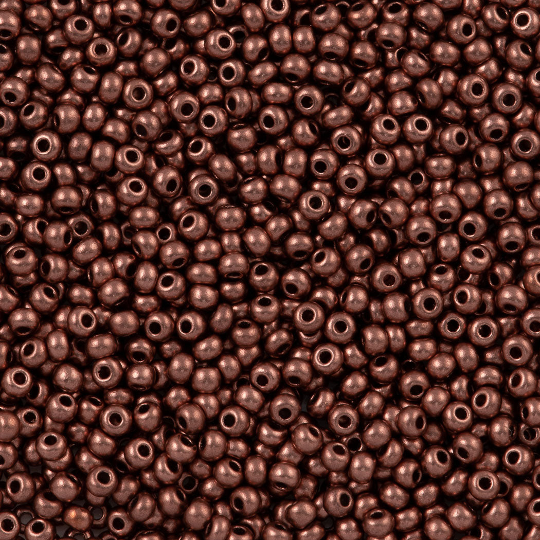 Czech Seed Bead 6/0 Bronze Copper 50g (01780)