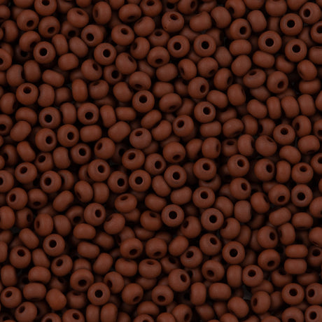 Czech Seed Bead 6/0 Brown Matte 50g (13600M)