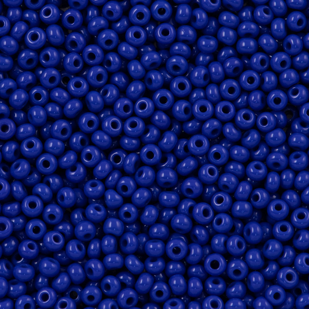 Czech Seed Bead 6/0 Sapphire AB 2-inch Tube (31050)