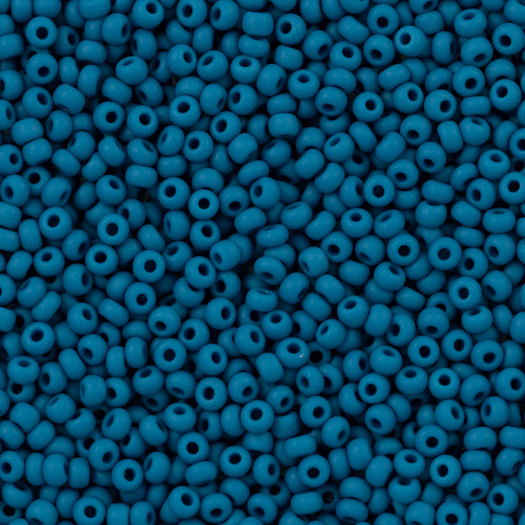 Czech Seed Bead 6/0 Opaque Denim 2-inch Tube (33220)