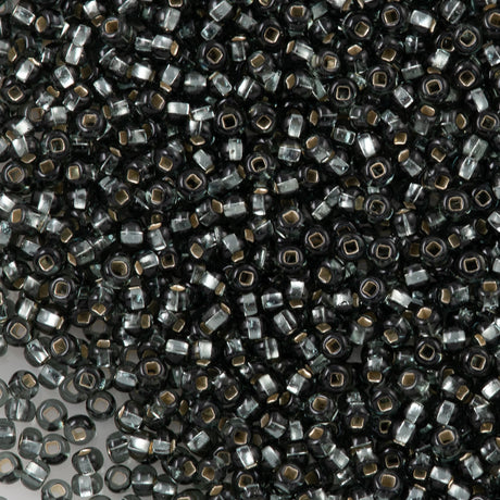 Czech Seed Bead 6/0 Silver Lined Black Diamond 50g (47010)