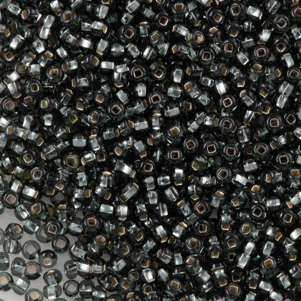 Multi Colour Mix, Black Lined Size 8/0 Glass Seed Beads - 3mm 40g