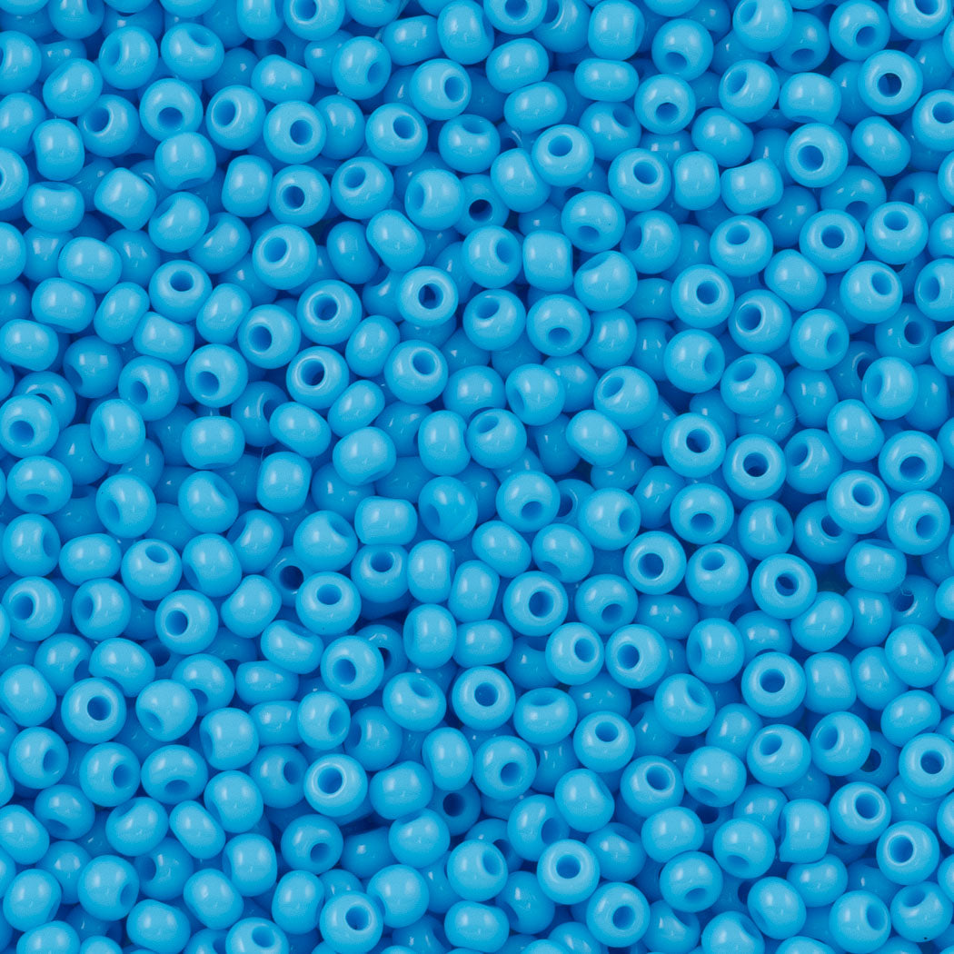 Preciosa Two Hole 8mm Candy Beads Opaque Blue Turquoise (15 beads