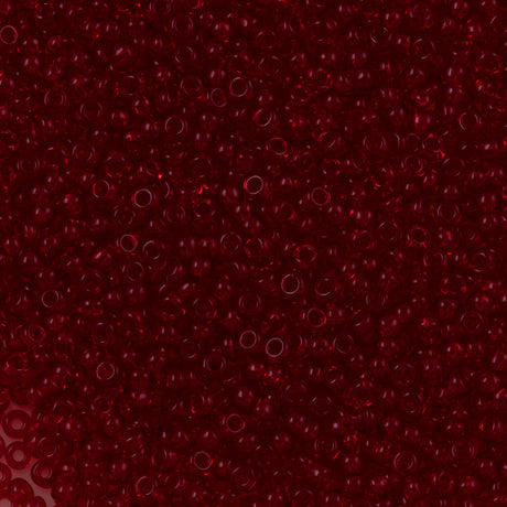 Czech Seed Bead 6/0 Transparent Ruby (90090)