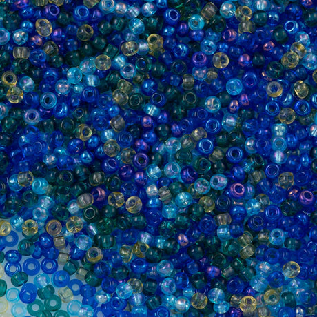 Czech Seed Bead 6/0 Mix Lagoon 20g Tube (MIX06)