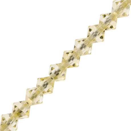 21 Preciosa Crystal Bicone Bead 6mm Crystal Blond Flare (00030BDF)