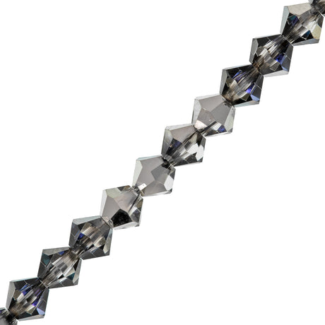 21 Preciosa Crystal Bicone Bead 6mm Crystal Heliotrope (00030HEL)