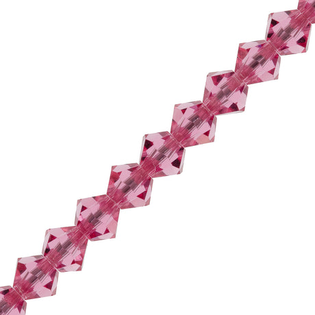 21 Preciosa Crystal Bicone Bead 6mm Rose (70010)