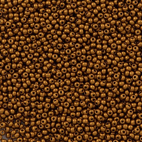 Czech Seed Bead 8/0 Bronze Gold 22g Tube (01740)