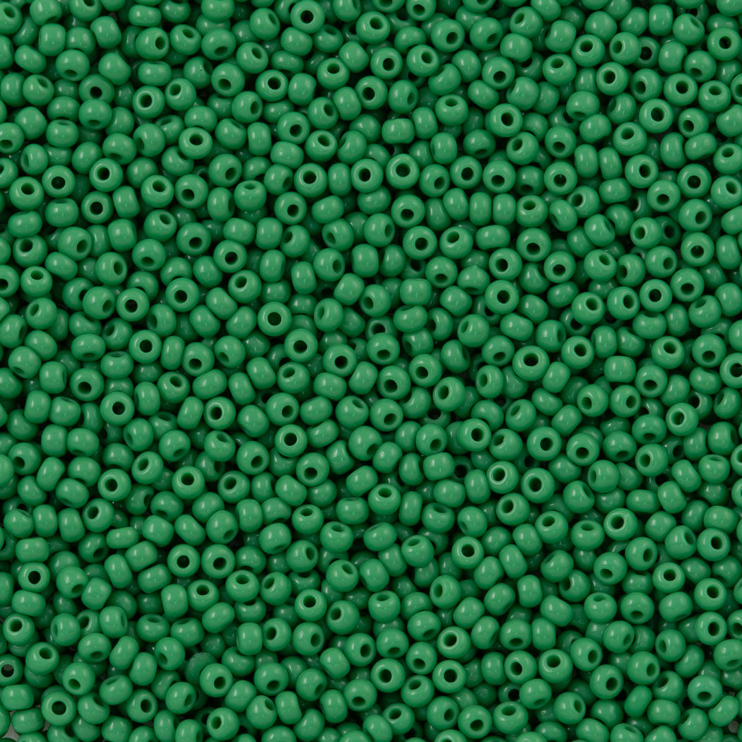 Czech Seed Bead 8/0 Transparent Emerald Matte AB 2-inch Tube (51710M)