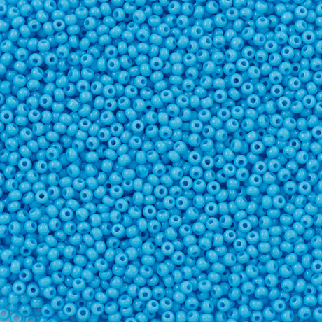 Czech Seed Bead 8/0 Aqua AB 2-inch Tube (61010)